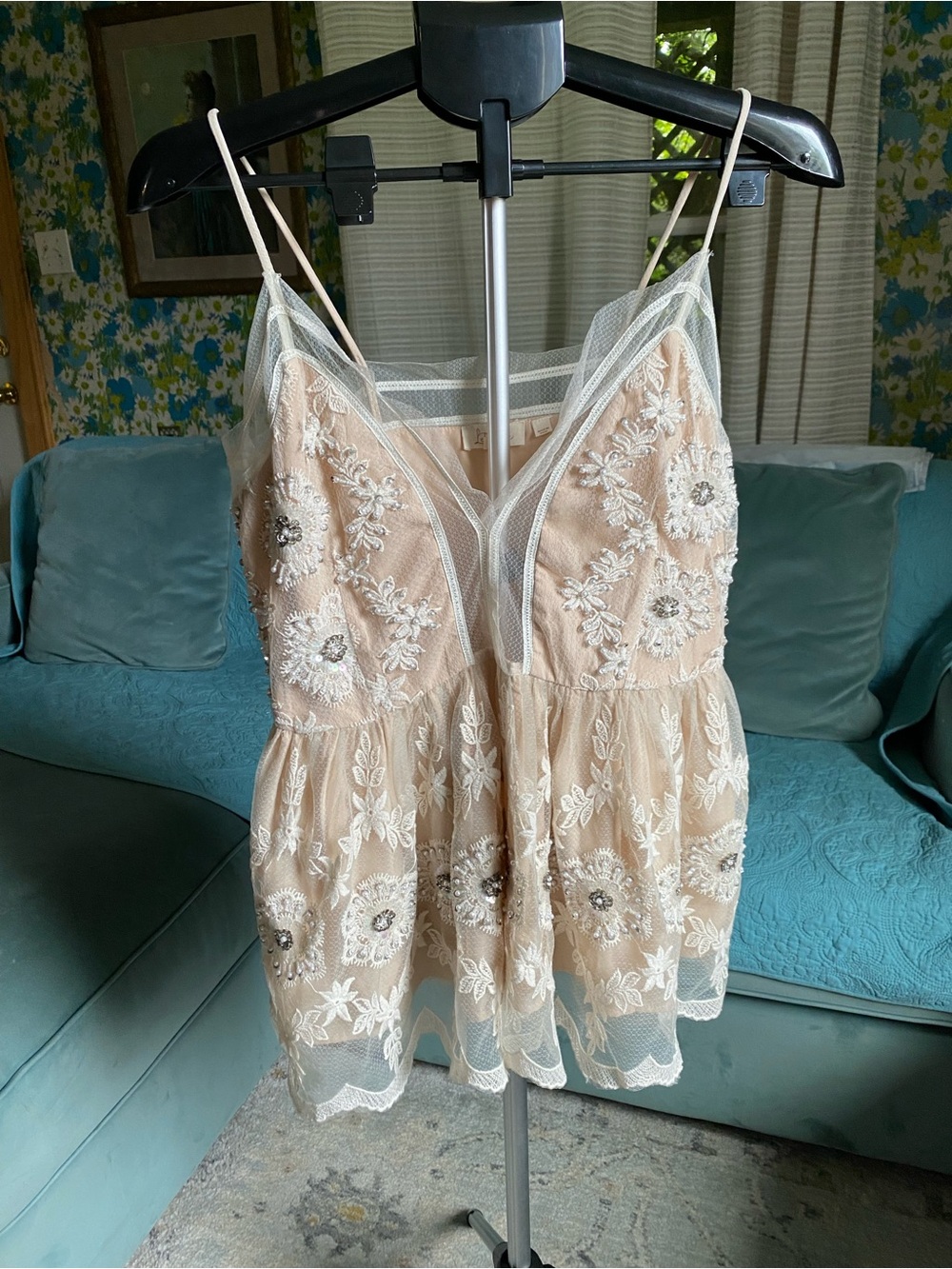Anthropologie tank top “Let Me Be” size M